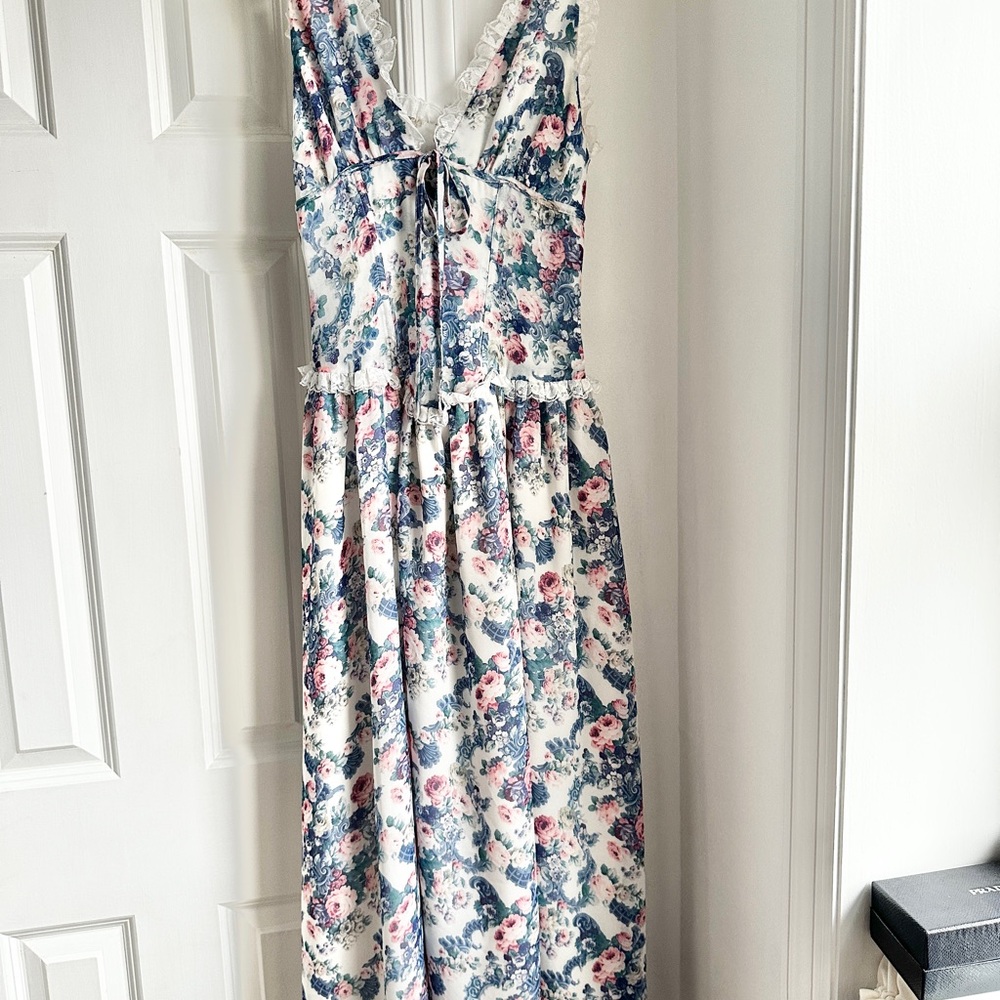 For Love And Lemons Floral Audrey Maxi Dress - Picture 2 of 13